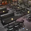 Sofá de Cabina para Bar, Sofá en Forma de U, Sofá en Forma de L, Barra, Sala de Estar, Restaurante, Club Privado, Juego de Mesa y Sillas Comerciales para Comedor