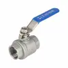 Válvula de Bola de Dos Piezas de Acero Inoxidable 304 Doble Rosca Interna Interruptor Manual para Tubería de Agua Rosca Interna 4 puntos 1 pulgada Otro