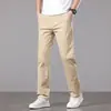 Pantalones Casuales Talla Extra para Hombre, Primavera/Verano 2026, Rectos Sueltos Versátiles de Vestir, Pantalones Largos de Algodón Puro, Estilo Delgado