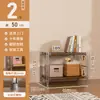 Estante de Armazenamento de Chão Estilo Japonês com Eixo Ótico, Estante de Livros, Estante de Armazenamento para Micro-ondas de Cozinha, Prateleira Simples para Sala de Estar em Casa