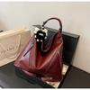 Bolso de mano retro cruzado para mujer, bolso de mano sencillo, mochila informal de gran capacidad, para todo tipo de ocasiones, invierno 2025