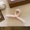 Pinza para el pelo Rectangular Rosa Gelatina Letra Dorada Estilo Coreano Pinzas para coleta Accesorios para el cabello Dulce Combinación Perfecta