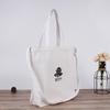 Bolsa de Lona en Blanco Bolsa de Lona Personalizada con Logo Bolso de Hombro de Algodón para Mujer Bolso de Compras Portátil Bolsillo con Cremallera Personalizado