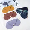 Bolsa Colgante de Almacenamiento para Gafas Nueva y de Moda Bolsa de Almacenamiento para Gafas de Sol de Viaje Bolso de Almacenamiento de Cuero Versátil y de Moda