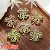 Broche Exquisito e Fashion de Zircônia Completa em Forma de Trevo de Quatro Folhas, Design Retrô Britânico, Acessório para Terno e Vestido, Corsage, Alfinete para Suéter e Casaco