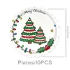 Suministros para decoración de Navidad 2026, globos, bolsas de regalo, cajas de palomitas, platos de papel para árbol de Navidad, vasos, vajilla desechable