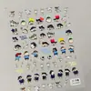 Lindas Pegatinas de Uñas Crayon Shin-Chan Dibujos Animados 3D Shin-Chan Lente de Teléfono Planificador Pegatinas Relieve DIY Estilo Ca