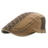 Boina de vendedor de periódicos para hombre, gran oferta de AliExpress, talla grande, ajustable, color a juego, con costuras, gorra juvenil con visera británica.