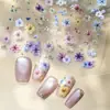 Pegatinas para Uñas de Flores Secas Artificiales de Alto Realismo Primavera 2026 Estilo Japonés Micro-Relieve Pequeñas Flores Secas Pegatinas para Uñas