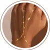 2026 Nueva Cadena de Dedo Dorado Transfronteriza Moda Elegante Simple Estilo Casual Accesorio Versátil Diario Pulsera para Mujer
