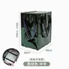 Bolsa Hao Ken con Tejido Trenzado Grueso de Doble Capa, Bolsa de Equipaje Plegable con Ruedas Giratorias Silenciosas Cromadas de 360 Grados, Bolsa para Carrito de Compras
