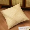 Fronha de Linho Cruzado Almofada Lombar Almofada de Escritório Almofada de Assento Almofada Lombar para Costas de Sofá Cama Capa de Almofada para Cabeceira