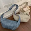 Bolso Cruzado Estilo Coreano Perezoso Retro Croissant para Mujer Otoño 2025 Nueva Moda y Elegante Ropa de Trabajo Bolso de Hombro Versátil