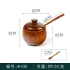 Estilo japonés retro caja de condimentos de madera Ziziphus spinosae caja de condimentos madera maciza con tapa tarro de sal de cocina para el hogar venta al por mayor de fábrica