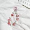 Cor Amor Corrente de Celular com Miçangas Pingente de Personalidade Pulseira Pulseira Cordão de Pulso Anti-perda Pingente Senso Avançado