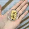 Pegatina para Teléfono Beige Dorado Agua Caqui Ruyi Oro Puro Pegatina para Teléfono Princesa Por Favor Hazte Rico Regalo Viral Pegatina Dorada