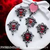 Accesorios de Estilo Oscuro Estilo Europeo y Americano Mariposa Negra Pistola Cruz de Rosa Colgante Pulsera de Cuentas DIY Collar