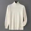 Estilo Nuevo Otoño e Invierno Suéter de Lana de Cuello Medio Alto Holgado Capa Base Holgada Moda Casual de Lana Capa Base