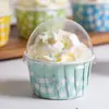Cupcakes Grandes Mephin Vaso Papel para Hornear para Horno de Alta Temperatura Mephin con Tapa Vaso de Papel Madeleine