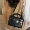 Bolso de mano transfronterizo de lujo ligero con estampado de piedra para mujer, nuevo bolso de caja de nicho de alta gama, bolso de hombro y cruzado vintage