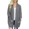 Chaqueta de Punto Casual de Longitud Media Transfronteriza Europea y Americana Suéter Amazon para Mujer Comercio Exterior Otoño e Invierno Holgada Moda