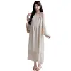 Atuendos de Estilo Francés para Mujeres Embarazadas Verano 2026 Estilo Coreano Protector Solar Cover-Up + Vestido de Tirantes Versátil para Maternidad Conjunto de Dos Piezas