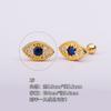 Pendientes de mariposa con forma de uña de oreja de circonita microchapada en oro y cobre de acero de titanio 316L. Pendientes de perforación transfronteriza de comercio exterior europeo y americano.