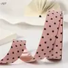 Cinta de pana de lunares anchos de un solo lado, ramo, caja de regalo, cinta de encuadernación acanalada, lazo para pasador de pelo DIY, accesorios de lunares con