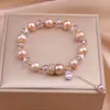 Nuevo Estilo Coreano Moda Diseño Simple Pulsera de Perlas de Agua Dulce ins Creativa Versátil Pulsera de Tacto de Alta Gama Cuentas al por Mayor
