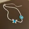 Collar de Flor de Circonia Ovalado Estilo Corte Francés Cadena para Clavícula Personalizado Lujo Ligero Gama Alta Venta al por Mayor