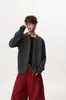 Cardigã casual com botões e blocos de cor para homens e mulheres, suéter de tricô Melard retrô da moda de inverno, casaco solto para casais