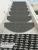 Alfombrilla para peldaños de escalera imitación sisal, alfombrilla para escaleras de madera maciza, alfombra transpirable de lino autoadhesiva antideslizante, pegatina para renovación de escaleras