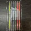 Resaltador de doble punta bolígrafo para diario de estudiante bolígrafo marcador bolígrafo marcador de color bolígrafo de pintura de 6 colores papelería al por mayor