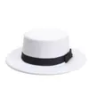 Chapéu de Feltro Estilo de Rua Outono e Inverno, Chapéu Jazz Flat-Top de Cavalheiro Estilo Retro Britânico, Cartola de Performance, Venda Direta de Fábrica