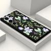 Funda de Silicona Popular de Flores y Hojas Verdes para Teléfono Shopee Adecuada para Samsung S22 Cubierta Protectora a Prueba de Golpes S24Fe Piel Mate Amigable