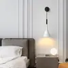 Lámpara de Decoración de Pared para Sala de Estar de Estilo Nórdico Simple Transfronteriza Lámpara para Pasillo Pasillo Lámpara de Pared de Cuerno para Mesita de Noche de Dormitorio
