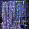 Luzes Decorativas LED Novas Transfronteiriças Coração Girly Fio de Cobre Cortina Luzes Decoração de Quarto Decoração de Feriado Cores Céu Estrelado