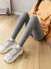 Toma real en stock: Leggings de maternidad modelo nuevo 2026, pantalones largos acanalados para usar como prenda exterior, pantalones con soporte para el vientre, moda de primavera y otoño para maternidad