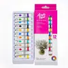 Pintura Acrílica Transfronteriza de 12 Colores 6ml Gouache Acrílico Pintura al Óleo Arte Pintura Especial Pintura Mural Set de Pintura