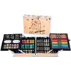145 Caja de Aluminio Pincel Set de Bolígrafos Acuarela Doble Capa Aleación de Aluminio Crayones para Niños Óleo Pintura Arte Graffiti Herramientas
