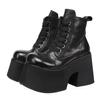 Botines para Mujer 2025 Otoño e Invierno Botas Nuevas Piel de Vaca de Primera Capa Lujo Accesible Moda Retro Piel Genuina Con Cordones Botas de Suela Gruesa