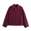 Chaqueta Larga de Moda Casual Versátil con Bolsillos para Mujer, Transfronteriza Europea y Americana, Otoño e Invierno
