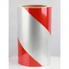 Fio Barra vermelho Branco Amarelo Preto adesivos de aviso refletivo reto sarja adesivos refletivos segurança anti-colisão fita de aviso película refletiva