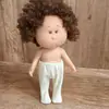 Solo AccesoriosMuñeca Española de Papa Mia de 24 CM con Pantalones Cortos con Adorno de EncajeBody Anti-Manchas Muñeca MIA