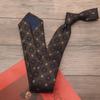 Gravata de padrão listrado marrom retrô romântico francês de 8cm para vestido formal masculino estilo Yupi Sina padrinho