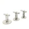 Gemelos de acero inoxidable con piedras preciosas transfronterizos soldadura redonda gemelos de tiempo accesorios de joyería diy