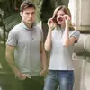 Archivo de solapa última camisa polo de algodón mercerizado camisa publicitaria overol corporativo hecho a medida bordado de logotipo en camiseta