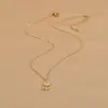 Nova corrente de clavícula elegante para primavera e verão, design de nicho feminino, colar de Margarida, personalidade, colar simples para estudante, joias