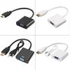 Venda Direta de Fábrica Adaptador HDMI para VGA Cabo de Conversão para Computador com Áudio HDMI para VGA Adaptador Externo de Conversão de Alta Definição