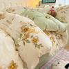 Juego de cama de dibujos animados de algodón puro de cuatro piezas 2025 Nuevo Invierno Ropa de cama para niños Sábanas Cubre edredón Juego de cama de tres piezas para dormitorio